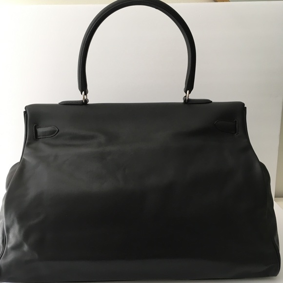 💯 Hermès Kelly Relax 50 Travel Bag 2012 Black - Picture 4 of 16